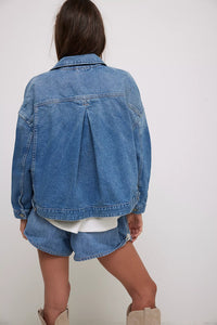We The Free People Opal Swing Denim Jacket