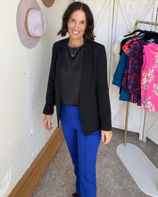 Load image into Gallery viewer, Jackie&#39;s Black Blazer - Backwards Boutique 