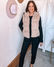 Load image into Gallery viewer, Katie’s Faux Fur Vest - Backwards Boutique 