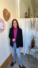 Load image into Gallery viewer, Jackie&#39;s Black Blazer - Backwards Boutique 