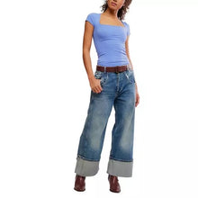 Load image into Gallery viewer, We The Free People Clean Lines Sunfade Baby Tee