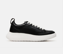 Load image into Gallery viewer, Steve Madden Shock Black Sneakers - Backwards Boutique 