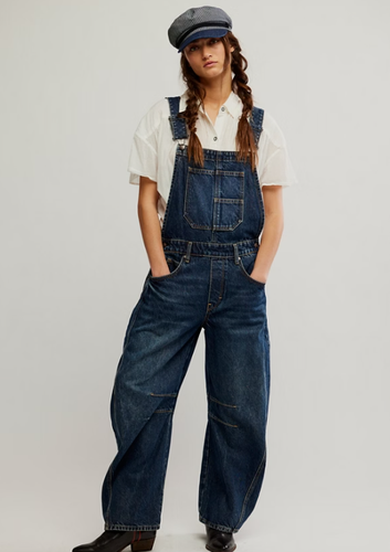 We The Free Good Luck Barrel Overalls - Backwards Boutique 