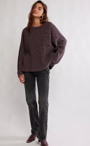 We The Free People Pocket Thermal - Backwards Boutique 