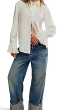 Load image into Gallery viewer, We The Free People Mary Lou Silky Shirt