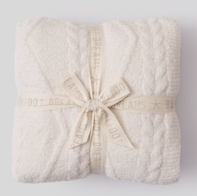 Barefoot Dreams CozyChic Fisherman Cable Throw