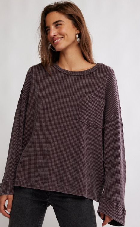 We The Free People Pocket Thermal - Backwards Boutique 