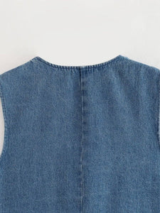 Katlyn’s Denim V-Neck Vest