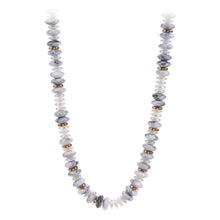 Load image into Gallery viewer, Mary’s Marbled Round Beaded Necklace - Backwards Boutique 