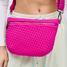 Load image into Gallery viewer, Woven Neoprene Crossbody Belt Bag - Backwards Boutique 