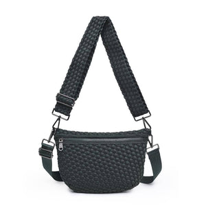 Woven Neoprene Crossbody Belt Bag