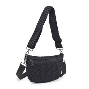 Woven Neoprene Crossbody Belt Bag