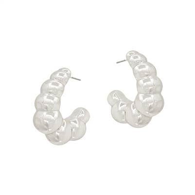 Tasha's Silver Teardrop Lined Textured 1