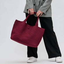 Load image into Gallery viewer, Sky&#39;s The Limit - Large Woven Neoprene Tote