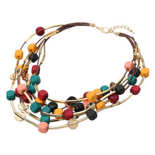 Load image into Gallery viewer, Stacey’s Beaded Layered Statement Necklace
