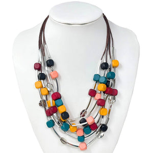 Stacey’s Beaded Layered Statement Necklace