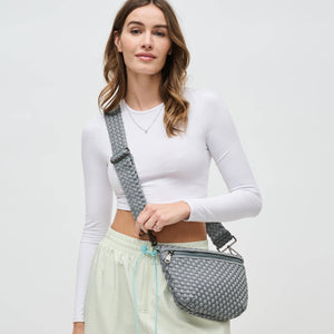 Woven Neoprene Crossbody Belt Bag