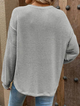 Load image into Gallery viewer, Waffle Solid Color Pocket Casual Top - Backwards Boutique 