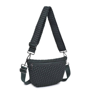 Woven Neoprene Crossbody Belt Bag