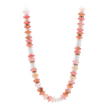 Load image into Gallery viewer, Mary’s Marbled Round Beaded Necklace - Backwards Boutique 