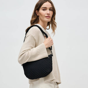 Woven Neoprene Crossbody Belt Bag - Backwards Boutique 