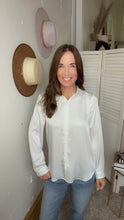 Load image into Gallery viewer, Amy&#39;s White Button Down - Backwards Boutique 