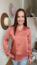 Load image into Gallery viewer, Tara&#39;s Terra Cotta Button Down - Backwards Boutique 
