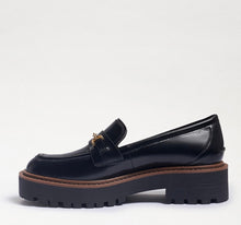 Load image into Gallery viewer, Sam Edelman Laurs Shiny Black Loafers - Backwards Boutique 
