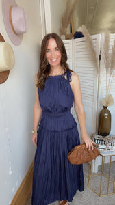 Sally’s Pleated Dress - Backwards Boutique 