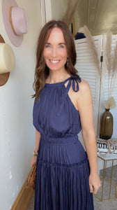 Sally’s Pleated Dress - Backwards Boutique 