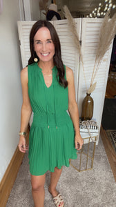 Riley's Pleated Dress - Backwards Boutique 