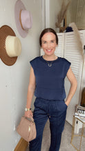 Load image into Gallery viewer, Riley&#39;s Navy Pants - Backwards Boutique 