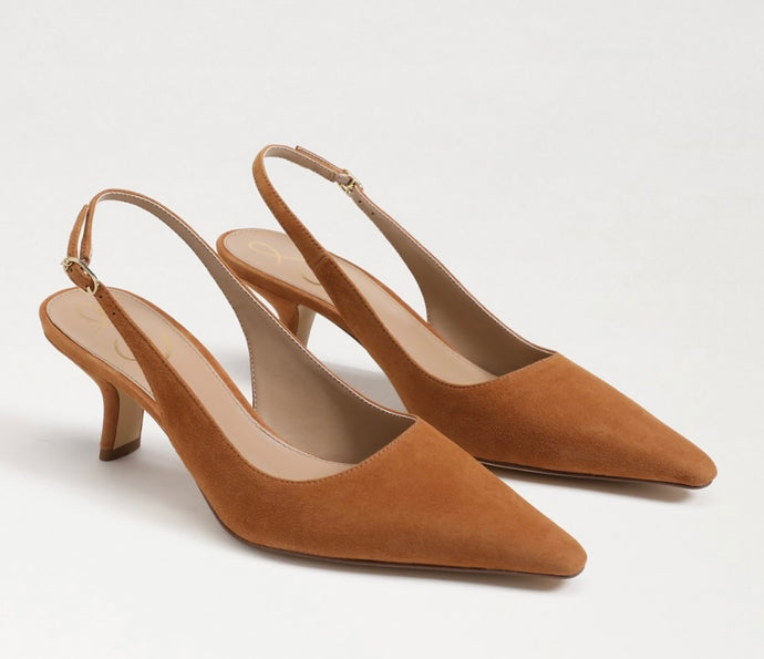 Sam Edelman Bianka Suede Sling Back Heel - Backwards Boutique 