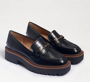 Sam Edelman Laurs Shiny Black Loafers - Backwards Boutique 