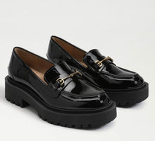 Load image into Gallery viewer, Sam Edelman Laurs Black Patent Loafers - Backwards Boutique 