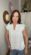 Load image into Gallery viewer, Kristen&#39;s White Blouse - Backwards Boutique 