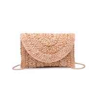 Load image into Gallery viewer, Amber&#39;s Straw Clutch - Backwards Boutique 