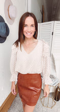 Load image into Gallery viewer, Meredith&#39;s Camel Skirt - Backwards Boutique 