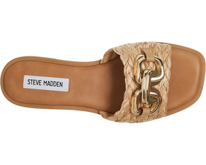 Steve Madden Gene Raffia Sandals - Backwards Boutique 