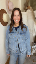Load image into Gallery viewer, Zoey’s Vintage Jean Jacket - Backwards Boutique 