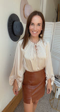 Load image into Gallery viewer, Out for Brunch Satin Blouse - Backwards Boutique 