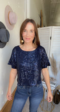 Load image into Gallery viewer, Erin’s Sequined Top - Backwards Boutique 