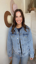 Load image into Gallery viewer, Zoey’s Vintage Jean Jacket - Backwards Boutique 