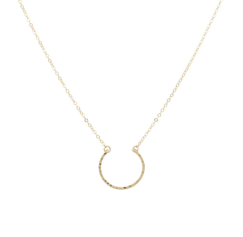 Agapantha  Half Moon Necklace - Backwards Boutique 