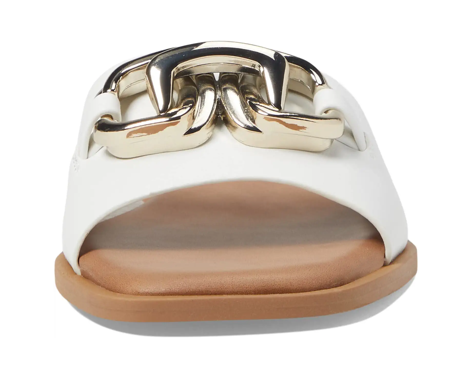 Steve Madden Gene White Sandals Backwards Boutique