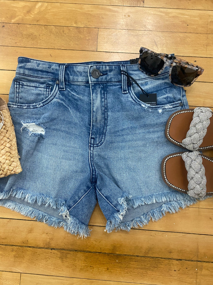 Kut From The Kloth 4” Jane High Rise Long Denim Short - Backwards Boutique 