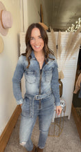 Load image into Gallery viewer, KUT from the Kloth Zip Up Denim Jumpsuit - Backwards Boutique 