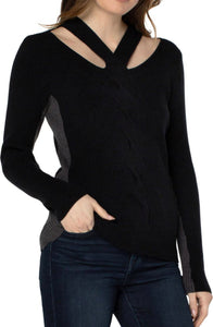Liverpool Cable Twist Sweater - Backwards Boutique 