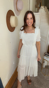 Hayden's White Summer Dress - Backwards Boutique 