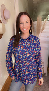 Heather’s Floral Long Sleeve - Backwards Boutique 